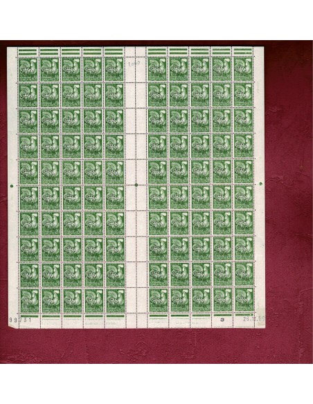 Feuille Complete du N° PR 120 X 100