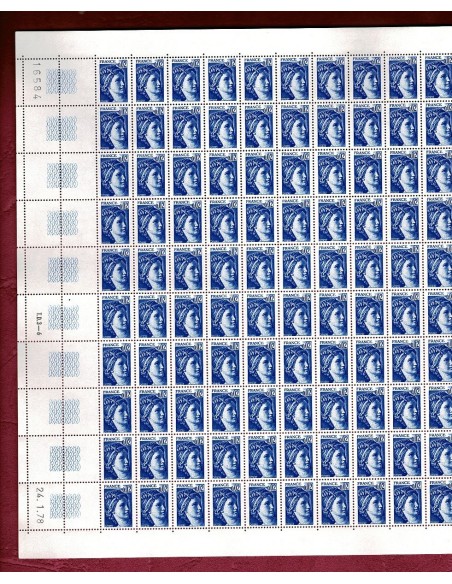 Feuille Complete du N° 1963 X 100