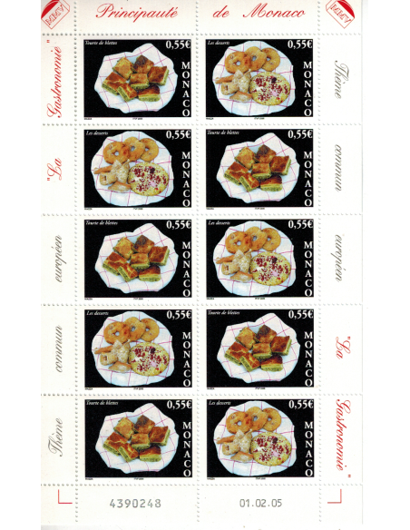 Monac Feuille comp F2489/90