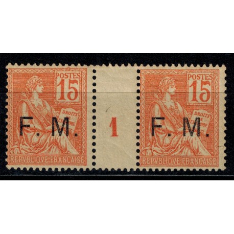 FM  N° 01 paire millésimé 1901 NEUF **