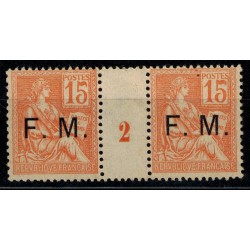 FM  N° 01 paire millésimé 1902 NEUF **