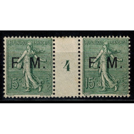 FM  N° 03 paire millésime 1904 NEUF **