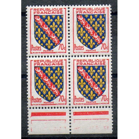 Bloc de 4 du  N° 1045 Neuf **