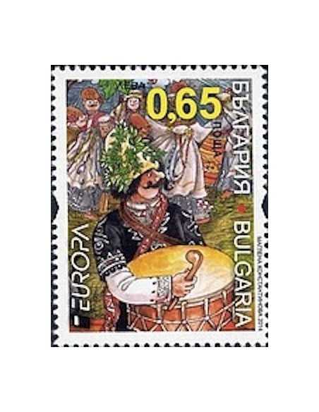Timbre Poste Europa Bulgarie N° 4381 N ** philatelie foxtimbre