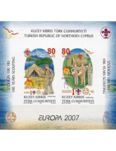 Timbre Poste Europa Chypre Turc N° BF 25 N ** philatelie foxtimbre