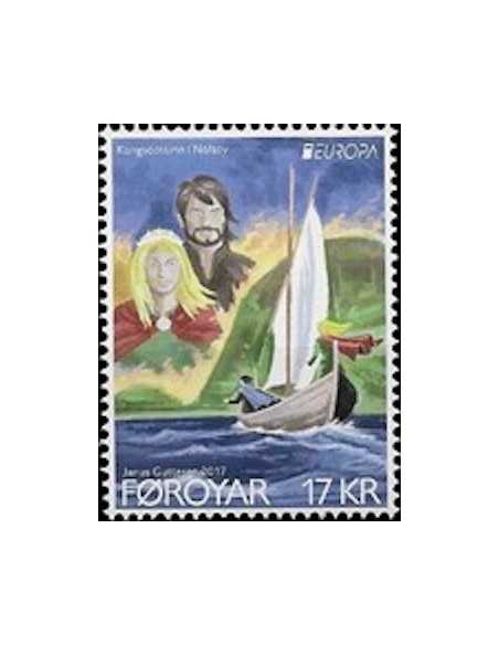 Timbre Poste Europa Feroe N° 889 N ** philatelie foxtimbre