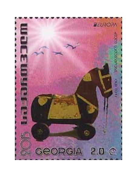 Timbre Poste Europa Georgie N° 506 N ** philatelie foxtimbre