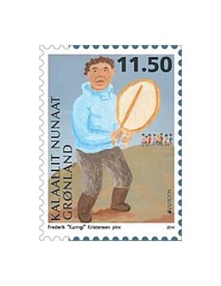 Timbre Poste Europa Groenland N° 637 N ** philatelie foxtimbre