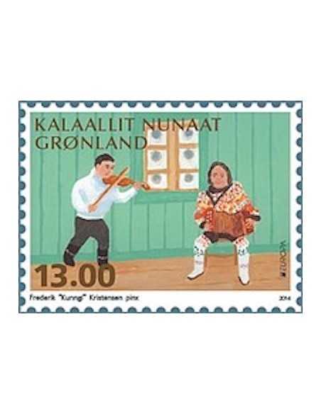 Timbre Poste Europa Groenland N° 638 N ** philatelie foxtimbre