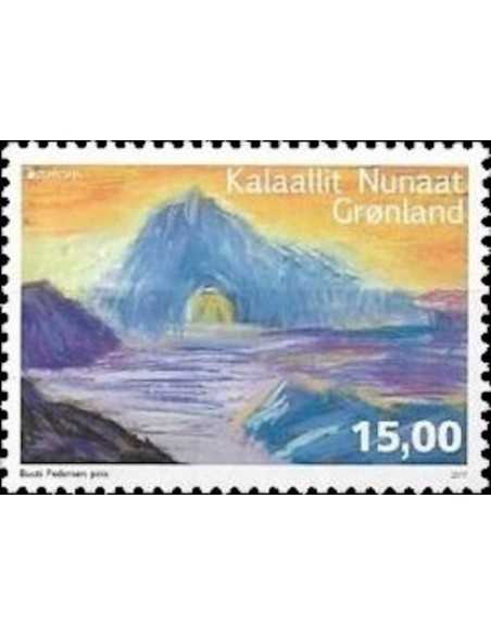 Timbre Poste Europa Groenland N° 728 N ** philatelie foxtimbre