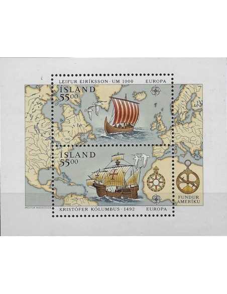 Timbre Poste Europa Islande N° BF 13 N ** philatelie foxtimbre