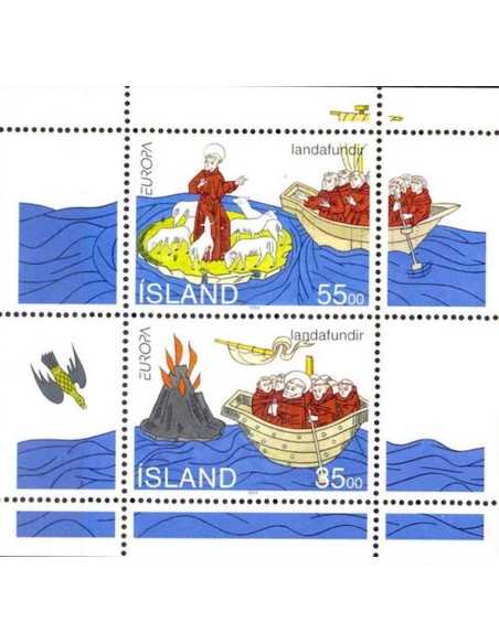 Timbre Poste Europa Islande N° BF 15 N ** philatelie foxtimbre