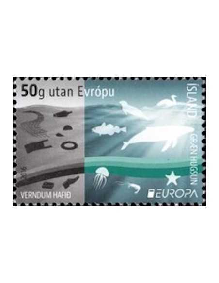 Timbre Poste Europa Islande N° 1421 N ** philatelie foxtimbre