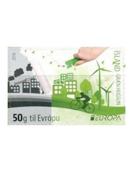 Timbre Poste Europa Islande N° 1422 N ** philatelie foxtimbre