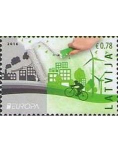 Timbre Poste Europa Lettonie N° 953 N ** philatelie foxtimbre