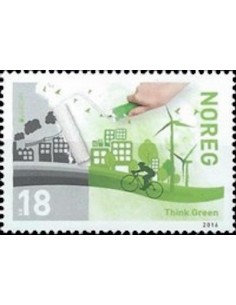 Timbre Poste Europa Norvege N° 1852 N ** philatelie foxtimbre