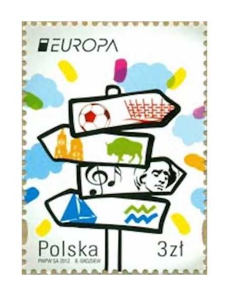 Timbre Poste Europa Pologne N° 4276 N ** philatelie foxtimbre