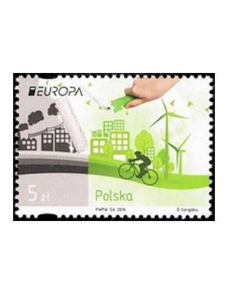 Timbre Poste Europa Pologne N° 4473 N ** philatelie foxtimbre