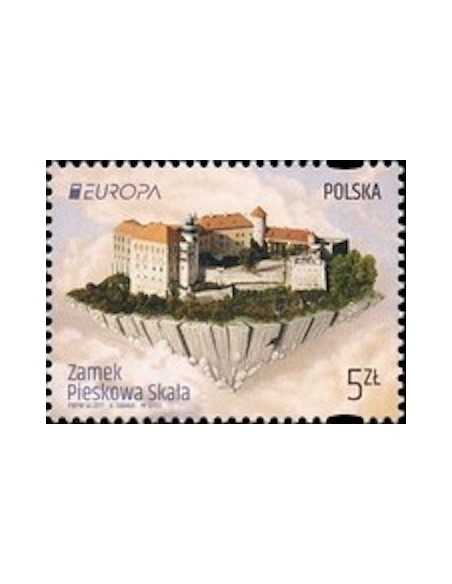 Timbre Poste Europa Pologne N° 4525 N ** philatelie foxtimbre