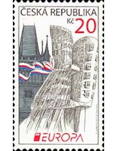 Timbre Poste Europa Republique Tcheque N° 637 N ** philatelie foxtimbre