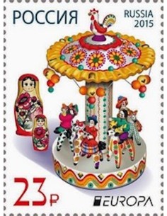 Timbre Poste Europa Russie N° 7555 N ** philatelie foxtimbre