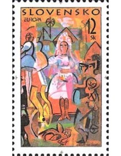 Timbre Poste Europa Slovaquie N° 266 N ** philatelie foxtimbre