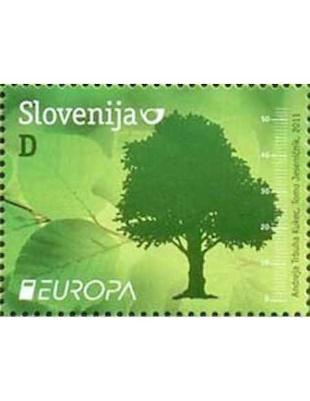 Timbre Poste Europa Slovenie N° 741 N ** philatelie foxtimbre