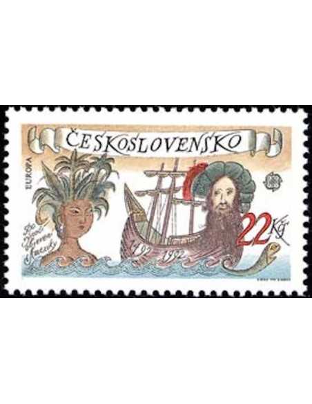 Timbre Poste Europa Tchecoslovaquie N° 2913 N ** philatelie foxtimbre