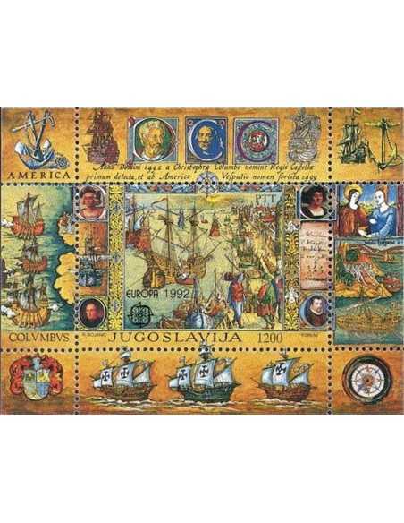 Timbre Poste Europa Yougoslavie N° BF 40 N ** philatelie foxtimbre