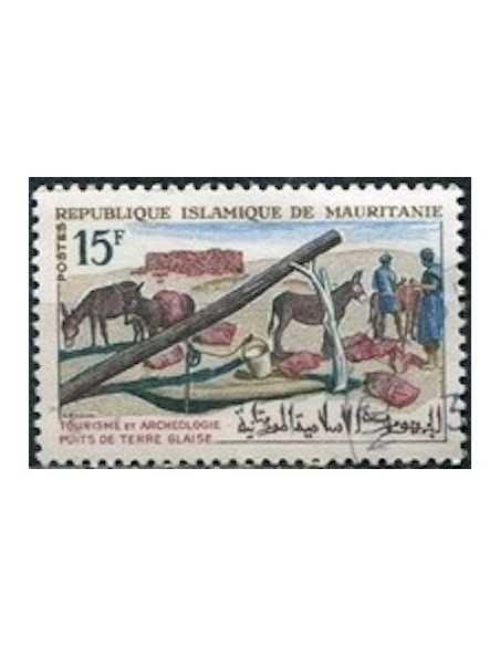 Timbre Poste Mauritanie N° 195 Oblitéré philatélie foxtimbre