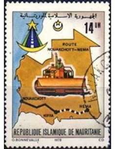 Timbre Poste Mauritanie N° 391B Oblitéré philatélie foxtimbre