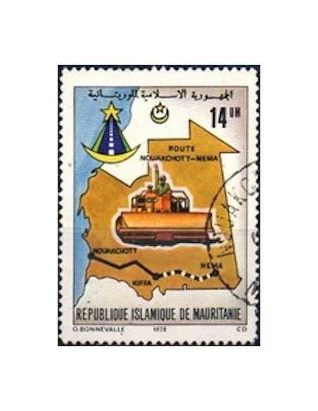 Timbre Poste Mauritanie N° 391B Oblitéré philatélie foxtimbre