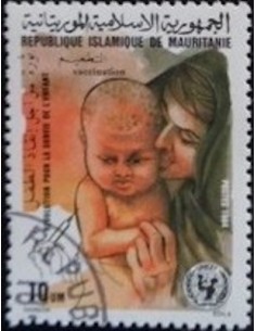 Timbre Poste Mauritanie N° 554 Oblitéré philatélie foxtimbre
