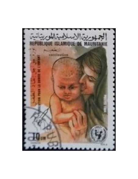 Timbre Poste Mauritanie N° 554 Oblitéré philatélie foxtimbre