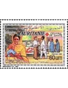 Timbre Poste Mauritanie N° 663 Oblitéré philatélie foxtimbre