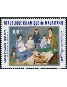 Timbre Poste Mauritanie N° PA 208 Oblitéré philatélie foxtimbre