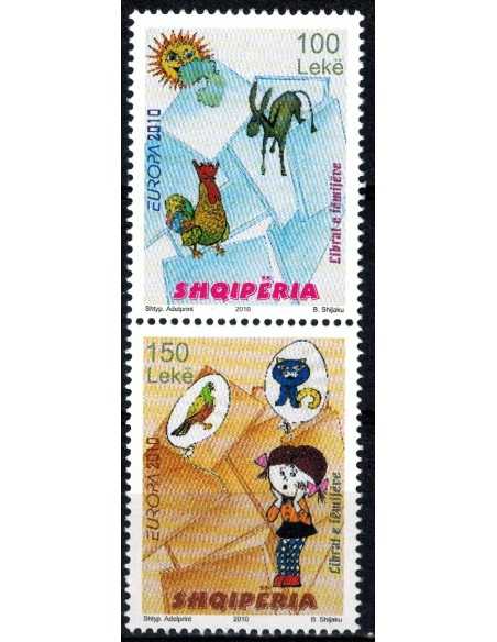 Timbre Poste Albanie N° 3023/24 N ** philatélie foxtimbre