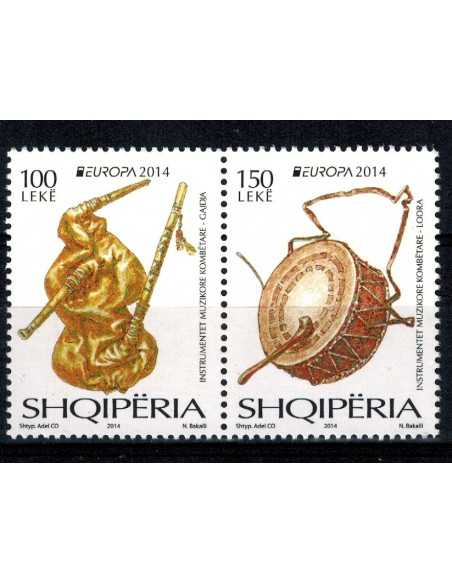 Timbre Poste Albanie N° 3131/32 N ** philatélie foxtimbre