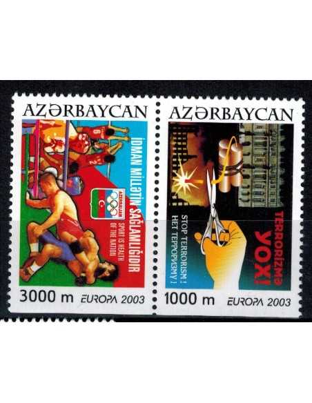 Timbre Poste Azerbaidjan N° 0460/61 N ** philatélie foxtimbre