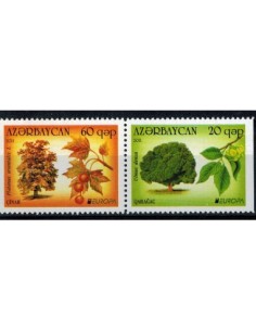 Timbre Poste Azerbaidjan N° 0721/22b N ** philatélie foxtimbre