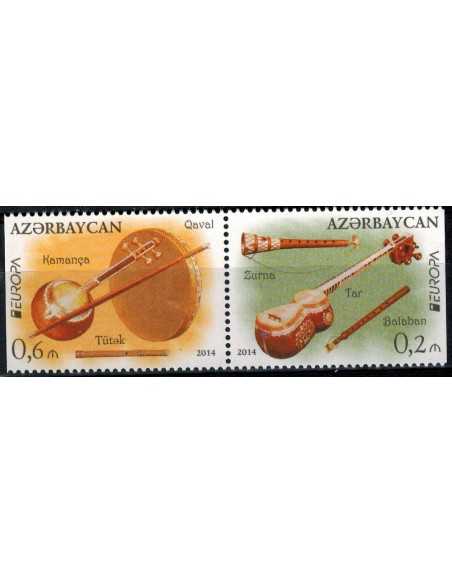 Timbre Poste Azerbaidjan N° 0862/63b N ** philatélie foxtimbre