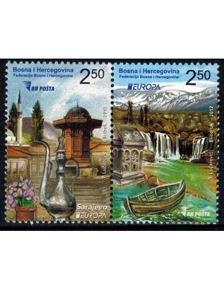Timbre Poste Bosnie Herzegovine N° 0657/58 N ** philatélie foxtimbre