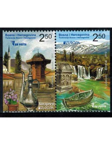 Timbre Poste Bosnie Herzegovine N° 0657a/58a N ** philatélie foxtimbre