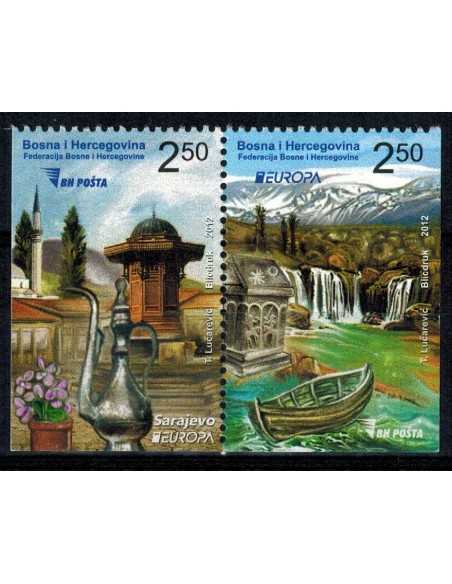Timbre Poste Bosnie Herzegovine N° 0657b/58b N ** philatélie foxtimbre