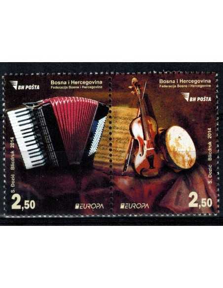Timbre Poste Bosnie Herzegovine N° 0701/702 N ** philatélie foxtimbre