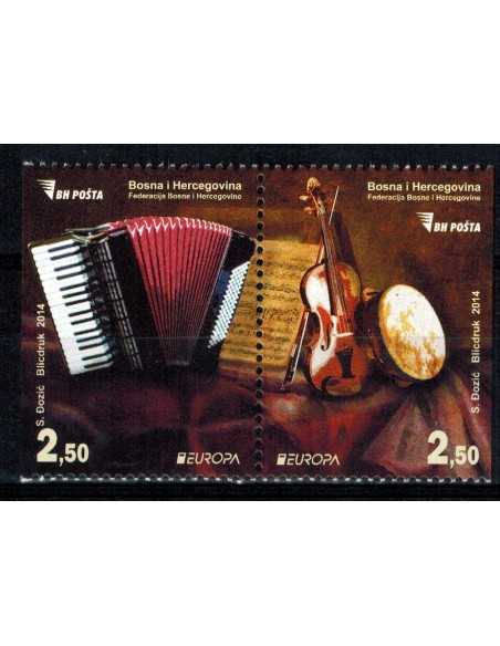 Timbre Poste Bosnie Herzegovine N° 0701a/02a N ** philatélie foxtimbre