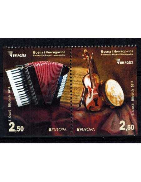 Timbre Poste Bosnie Herzegovine N° 0701b/02b N ** philatélie foxtimbre