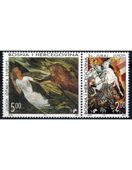 Timbre Poste BH croate N° 0021/22 N ** philatélie foxtimbre