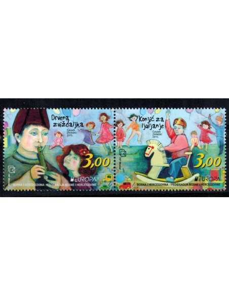 Timbre Poste BH croate N° 0373/74 N ** philatélie foxtimbre