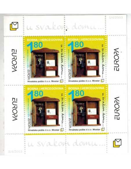 Timbre Poste BH croate N° BF004A N ** philatélie foxtimbre